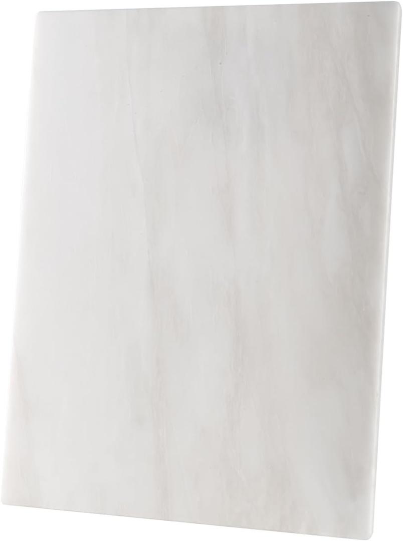 Koville African Natural Marble Cutting Board for Kitchen, 16x20inch Extra Large Hand Crafted Marble Slab for Cheese, Charcuterie, Pastry Board - Wedding Gift, House Warming Gift