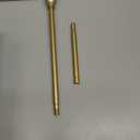 Gold Curtain Rods for Windows 28 to 60 Inch - 2 Pack 5/8” Black Metal Heavy Duty - Decorative Window Small Curtains Rod with Brackets for Kitchen, Bathroom, Sliding Cafe Drapery Rods Door