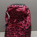 Rockland Double Handle 17" Rolling Backpack, Magenta Leopard (One Size)