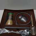 ZENSO Premium Matcha Whisk Set  8 Piece Japanese Matcha Tea Ceremony Kit | Handmade Ceramics - Matcha Bowl, Purple Bamboo Whisk, Whisk Holder, Sifter, Scoop & Scoop Holder, Tea Cloth, Tea Spoon