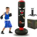 Children's Independent Punching Bag Inflatable Boxing Bag Set with Gloves and air Pump, Designed for 3-12 Years Old, Safe Decompression, The First Choice for Sports Toys, Great Value Gift