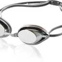 Speedo Unisex-Adult Swim Goggles Mirrored Vanquisher 2.0 (Silver)