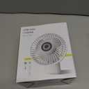 SMARTDEVIL Camping Fan with LED Lights Rechargeable Battery Powered 180 Tilt Folding 3-Speed Adjustable Hanging Hook Portable Cooling Fan for Camping Tent RV Picnic Home Office Outdoor Black