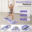 Premium Pilates Reformer with Pilates Board, Multifunctional Pilates Equipment for Home Gym Full Body Workout, Foldable Fitness Training Machine for Core Strength & Balance Exercise (Purple)