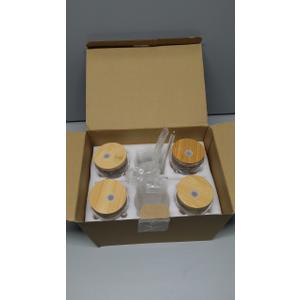 6 Pcs Christmas Glass Cups 16oz Winter Coffee Cup with Lid and Straw Santa Snowflake Tumbler Holiday Mugs Xmas Gift for Women Mom (Red and White Christmas Pattern)