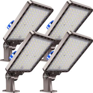 240W LED Parking Lot Light Dusk to Dawn Photocell 4Pack 36000LM, 240W/Wall Mount/4PC