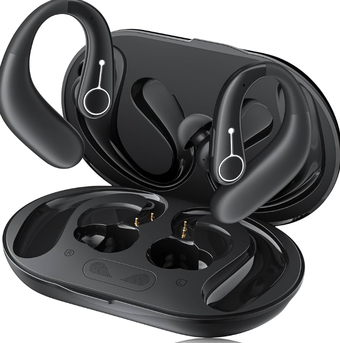 Hearing Aids, Hearing Aids for Seniors with Bluetooth, Rechargeable Hearing Aid with Noise Cancellation, 5-Level Button Volume Control, OTC Hearing Amplifier for Moderate Hearing Loss, Clear Sound
