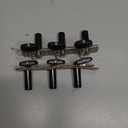 DJ200AB-A1B TENOR Classical Guitar Tuners Professional Tuning Key Pegs/Machine Heads for Classical or Flamenco Guitar with Antique Brass Finish and Ebony Colored Buttons.