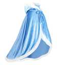 visofayo Girls Dress Up Hodded Cape Toddler Costume for Princess Cloaks, 7-9Y