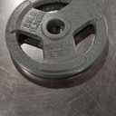 Fitvids 2-Inch Olympic Cast Iron Plate Weight Plate for Strength Training and Weightlifting, Multiple Sizes