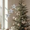 AceList Star Hanging Disco Ball Decor Set of 3 Mirror Star Sun Catchers, 5.9" Sparkle Ornaments for Window, Bedroom, Gift or Christmas Decorations, Unique Mirror Disco Ball Decorations for Home