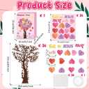 BeYumi Valentine Heart Trees Craft - 36Pcs Valentine's Day Religious Heart Trees Craft Kits Fall in Love with Jesus Ornaments DIY Thankful Love Party Supplies School Classroom Fun Activities for Kids