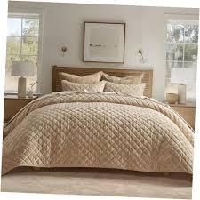 EVERGRACE Ultra Soft Oversized Cross Stitch Cotton Quilt Bedding Set King Size, 3 Pieces Lightweight Bedspread Coverlet for All Season, with 2 Matching Shams 