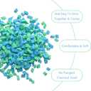 Bean Bag Filler, 10 Pounds Comfortable and Soft Shredded Memory Foam Filling Without Gel, Premium Random Colors BeanBag Stuffing for Various Pillows/Punching Bag/Couch Cushions/Pouf/Dog Bed