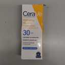 CeraVe 100% Mineral Sunscreen SPF 30, Face sunscreen With Zinc Oxide & Titanium Dioxide, Hyaluronic Acid + Niacinamide + Ceramides, Oil Free, Travel Size 2.5 oz