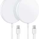 COKOEYE Magnetic Wireless Charger 2-Pack for iPhone Wireless Charger Pad, Max Fast for Magsafe Phone Adapter for iPhone 16/16 Plus/16 Pro/16 Pro Max/15/15 Pro/15 Plus/ 14/13 Series/AirPods Pro 2
