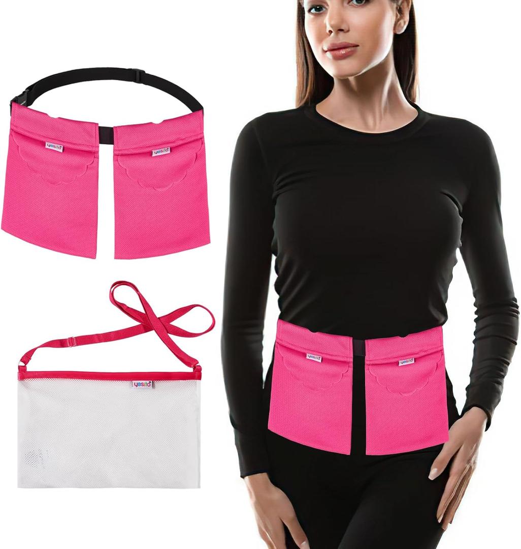 Mastectomy Drainage Pouch and Shower Support Adjustable Comfort (Pink)