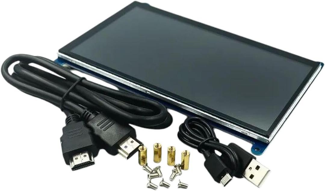 7 Inch RastpbeRpy Pi Touch Screen 1024 * 600 7 Inch Capacitive Touch Screen LCD, HDMI Interface, Supports Various Systems New 2025 for Arrival High for Quality