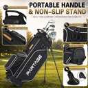 Partage 14 Way Golf Stand Bag, Lightweight Golf Bag, Full-Length Dividers