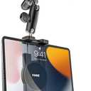 YOOZ Car Sun Visor Tablet Holder, Vehicle Visor iPad Mount Clip [Stable Without Shaking] Sun Shade Tablet Clamp with Adjustable Metal Arm for iPad, Galaxy Tab, Kindle, Fire, Phone, 4-13"