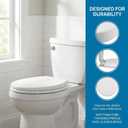 Abaodam White Foam Toilet Seat Cushion Soft Padded Replacement