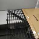 5 Panels Decorative Garden Fencing with Gate for Yard, 40in (H) x 11.8ft (L) No Dig Animal Barrier Fence, Rustproof Metal Wire Outdoor Dog Fences Panel Border with Temporary Ground Stakes