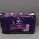 Poise Overnight Incontinence & Postpartum Pads for Bladder Leaks, 8 Drop Extra Coverage, 36 Count (Long)