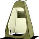 BRIAN & DANY Pop Up Shower Tent, Portable Privacy Camping Changing Tent, Camp Toilet Bathroom Pod with Rain Shelter & Windows, UPF 50+ & Waterproof, 47.2" x 47.2" x 74.8"