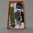 Smart Watch for Men Military Answer/Make Call 2.01 Display 170+ Sports Modes Fitness Smart Watch IP68 Waterproof 30 Days Standby Smartwatch for Android iOS Silver (2 Straps)