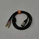 Tisino Dual RCA to XLR Cable, 2 RCA to 2 XLR Male HiFi Stereo Audio Connection Microphone Cable Wire Cord Path Cable - 3.3 Feet (1m)