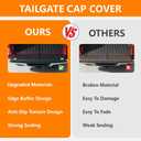 G-PLUS Tailgate Cap Pad Molding Trim Compatible with Ford F150 2015-2020 W/Black Tailgate Flexible Step & W/Release Button (NOT FIT Super Duty) 36.02" Length Replace for# FL3Z9940602B