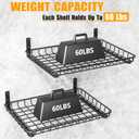 Ultrawall Wall Mounted Storage Shelves, Garage Metal Shelves 18x12 Inch
