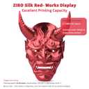 ZIRO PLA Filament 1.75mm, Shining Red 3D Printer Filament Silky, Silk 3D Printing Material, Dimensional Accuracy +/- 0.03mm, Fit Most FDM Printers and Pens, Metal Metallic Glossy 1KG Spool