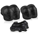 Kids Youth Protective Gear Set for 2-8 Years Old,Kids Knee Pads and Elbow Pads Wrist Guard Protector,6 in 1 Protective Gear Safety Set with Wrist Guard for Cycling Skateboard Roller Bike Sport