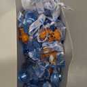 Coume 36 Pcs Shower Party Pacifiers Necklace Bear Bottle Acrylic Pacifiers Charm Pacifier Chain for Guests Gender Reveal Party Favors Prize Table Scatter(Cool,White, Blue)