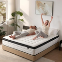 SNFPNE King Size Mattress 14 Inch - Medium Firm Hybrid Mattress King with Memory Foam and Individual Pocket Springs for Pressure Relief & Motion lsolation, CertiPUR-US Fiberglass-Free, 80"x 76"