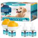 Woyamay Dog Calming Diffuser - Dog Pheromones Calming Diffuser for Dog Anxiety Relief 6-in-1 Dog Pheromone Diffuser Kit with 2 Diffuser + 4 Refill 48ml Vial - 120 Days Pheromone Diffuser to Calm Dogs
