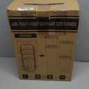 PRAKI Airtight Food Storage Containers Set with Lids - 24 PCS, BPA Free Kitchen and Pantry Organization, Plastic Leak-proof Canisters for Cereal Flour & Sugar - Labels & Marker (Black)