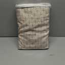 MIULEE Decorative Back Tab Linen Curtains with Geometric Pattern for Living Room Bedroom Farmhouse Rustic Thick Woven Textured Patterned Mudcloth Drapes 90 Inch Long 2 Panels Set, Beige