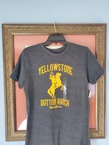 Yellowstone ~ Dutton Ranch ~ Montana ~ Short Sleeve T-Shirt~Gray~Men's Large ~NWT~