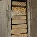 Greaton, 1-Inch Extra Heavy Duty Horizontal Wooden Bunkie Board/Bed Slats, 72" x 39", Beige (Twin)