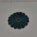 Beaded Placemats Round 13" Hand-Beaded Placemats, Farmhouse Weave Place Mats, Rustic Braided Wicker Table Mats for Dining Table, Home, Wedding Single Pack (Teal Silver) - ALPHA Living HOME