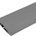 C2G Wiremold Floor Cord Management Kit, Corduct, Cord Protector, Wire Organizer and Hider, Rubber Cable Cover and Concealer, Gray, 5 Feet, CDG-5