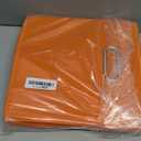 Fabric storage bins Cubes, Fabric Cube Organizer with Handle, Foldable Cube Bins for Cloth or Accessary Storage, 11x11x11, Set of 3, (Orange)