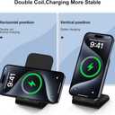 Samsung Wireless Charger Fast Charging Stand Desk Phone Charger Stand Android Charging Station for Samsung Galaxy S24 Ultra S24+ S24 S23 FE S22 S21 S20 S10 S9 S8,iPhone 15 Pro Max Plus 14 with Adapter