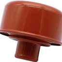 Orange Round Push In Style Oil Breather Cover Compatible for 1-1/4" Hole Valve Cover