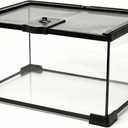 12x8x6 Inch Glass Reptile Terrarium, Escape Proof for Geckos