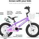 JOYSTAR Pluto 12 14 16 18 20 Inch Kids Bike with Light Up Training Wheels, Kids' Bicycle for Boys Girls Age 3-12 Years, Children Bikes, Multiple Colors