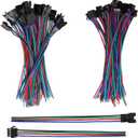 mxuteuk 20 Pairs 22 AWG JST SM Plug 4 Pin Male to Female LED Wire Connector Adapter Electrical Cable 150mm for Led Strip 5050 3528