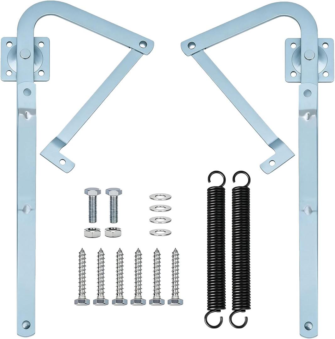 55-2 Attic Ladder Hinge Arms, Heavy Duty Steel Replacement Kit for Werner | Rust-Resistant Coating, Fits 2010+ Werner MK5/WU2210/W2208/W2210, Easy Repair for Pull Down Attic Systems, Springs Included